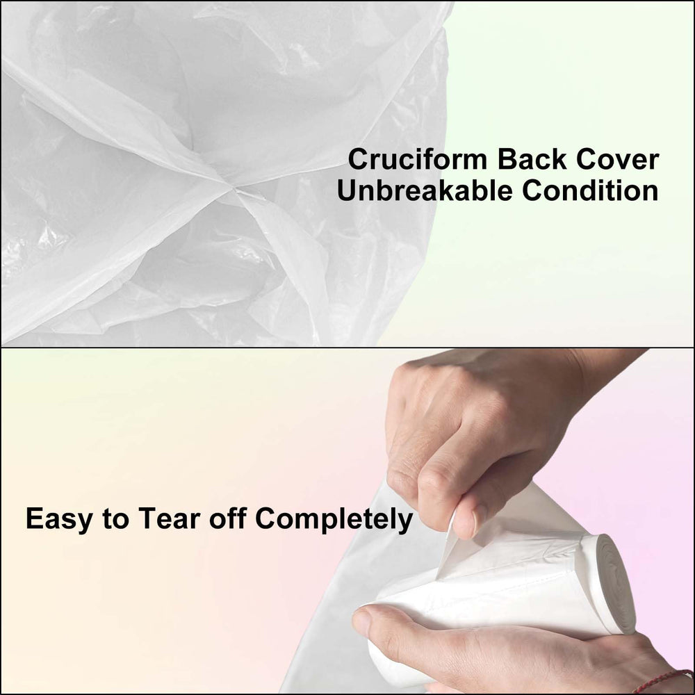 Lohhuby large trash bags 17.7x17.7 fits standard bins with secure containment.