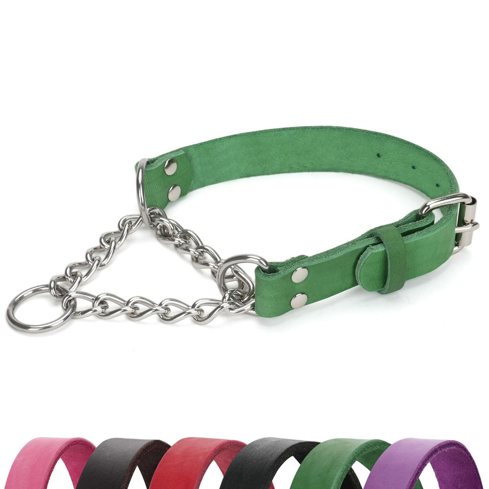 LOIIHEII martingale collar leather close-up—durable leather for calm walks