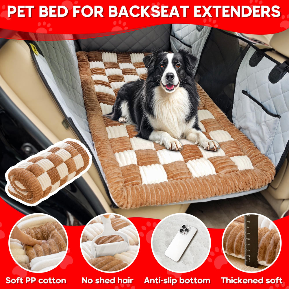 Loiion dog car bed mat easy-clean fabric; machine washable for quick cleanup
