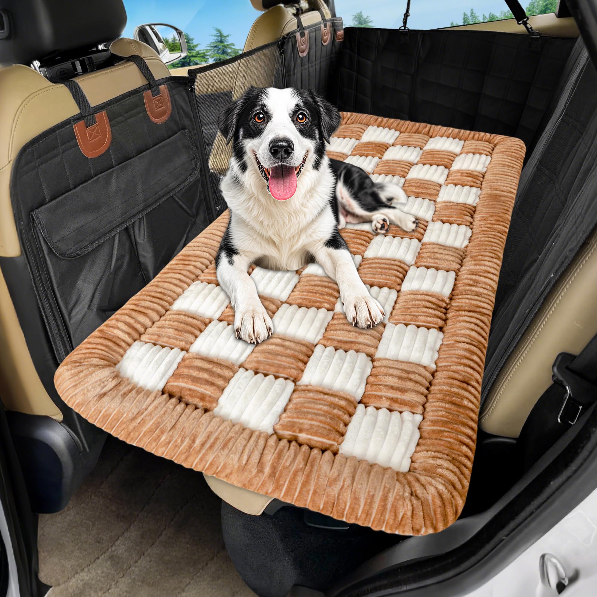 Loiion dog car bed mat non-slip keeps pets secure during drives