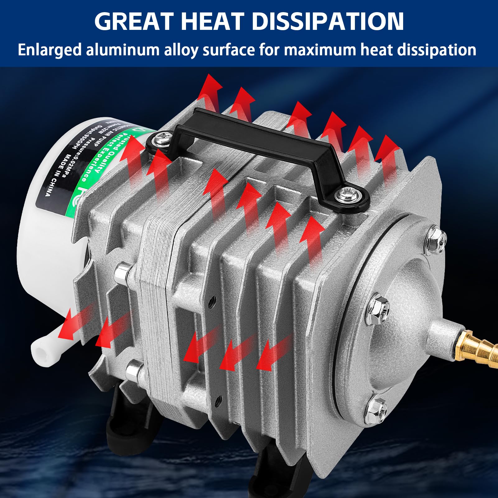 Lokgd no-lubricant design keeps output air clean and maintenance-friendly.