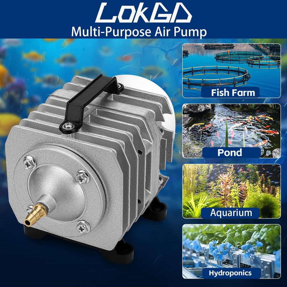 Lokgd portable handle and stable base simplify placement and relocation.