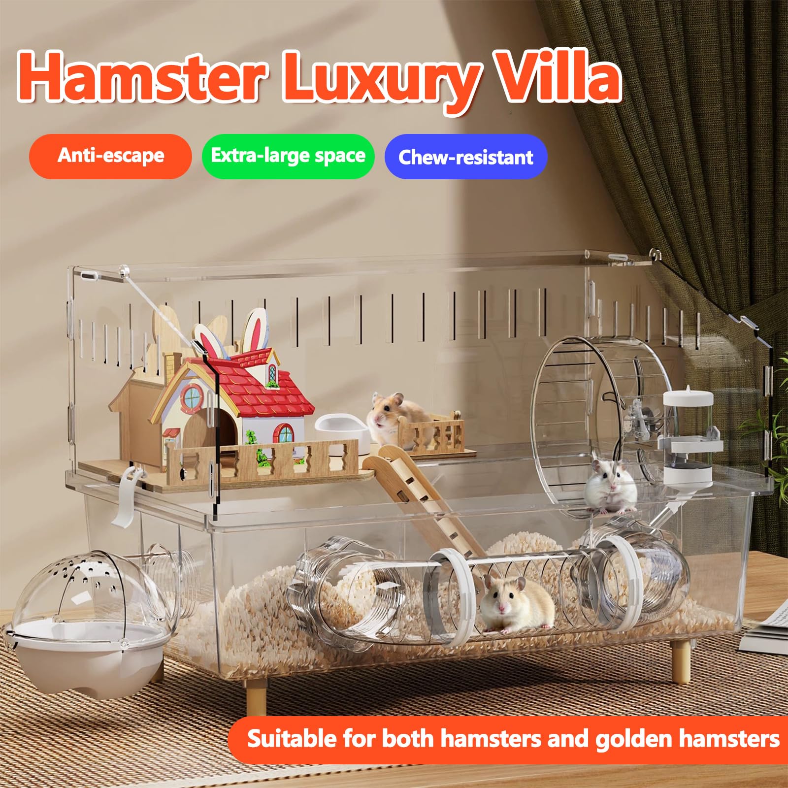 LOLLBIRD cage removable base tray for quick, easy cleaning