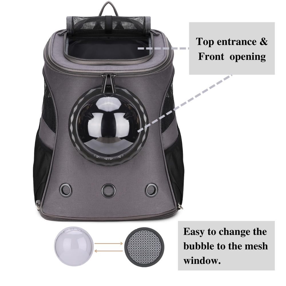 LOLLIMEOW carrier shows three ventilation holes ensuring fresh air
