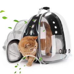 LOLLIMEOW bubble window backpack offers a clear view to reduce travel stress