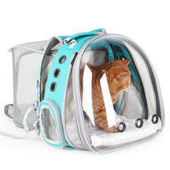 LOLLIMEOW expandable bubble window offers a clear view for curious pets on the move