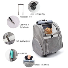 LOLLIMEOW pet bag ventilation mesh for airflow and visibility