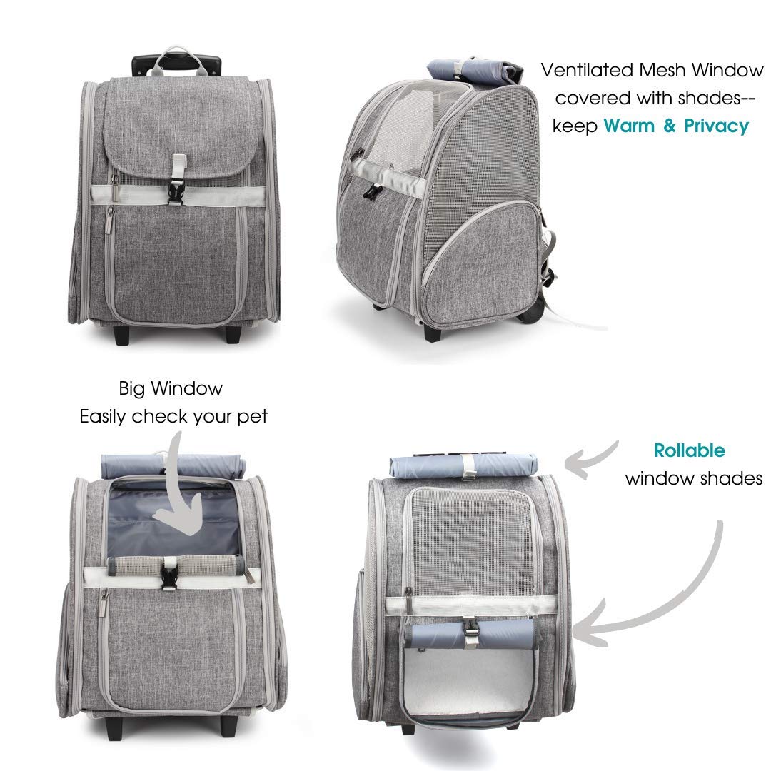 LOLLIMEOW rollable window shades grey provide privacy and warmth