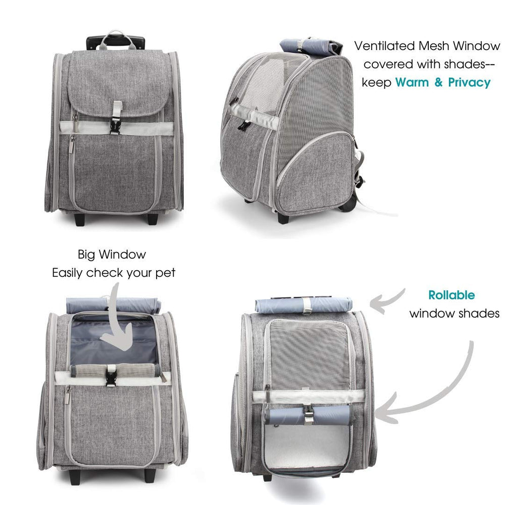 LOLLIMEOW rollable window shades grey provide privacy and warmth
