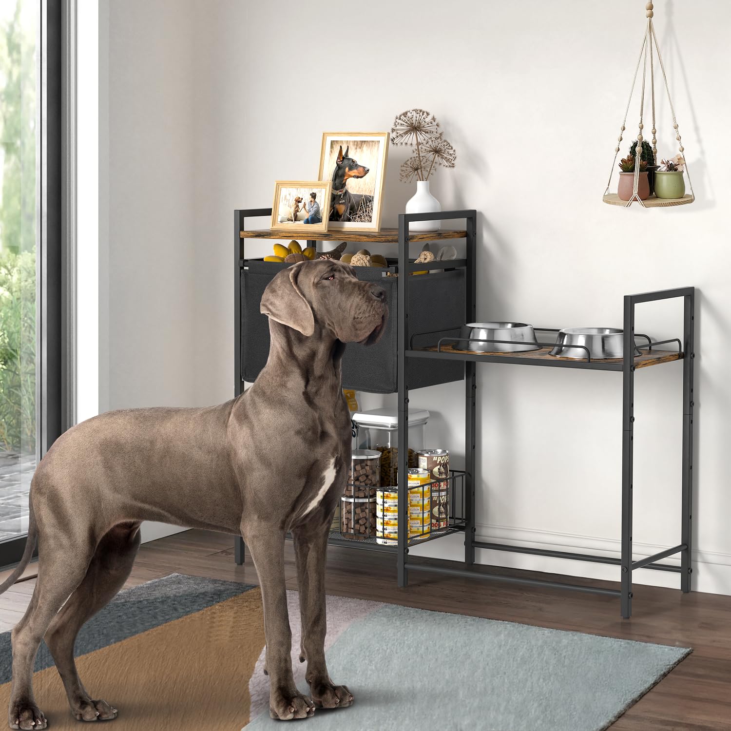 Lomivra elevated dog bowls stand daily-use-ready design supports busy homes with pets.