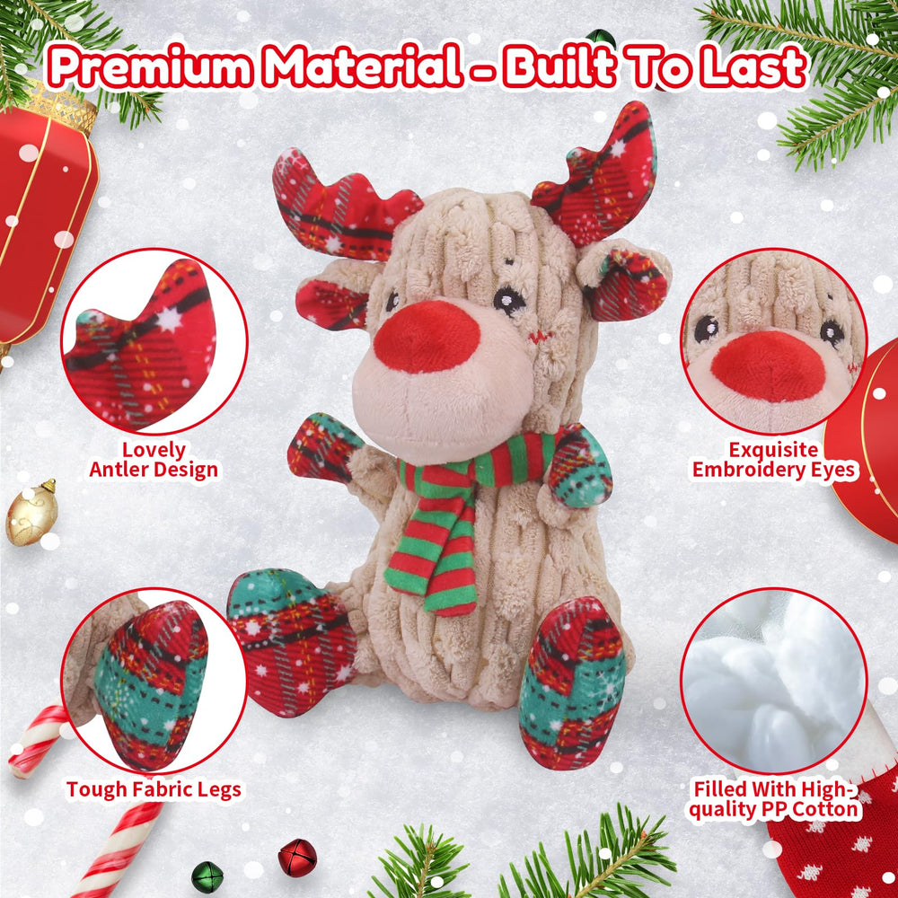Loncoldy Christmas Reindeer interior with squeaker to spark interactive play and rewarding games.