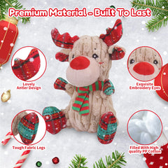 Loncoldy Christmas Reindeer interior with squeaker to spark interactive play and rewarding games.