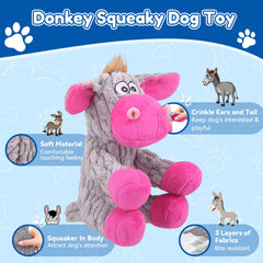 loncoldy crinkle squeaker dog toy for engaging solo and group play
