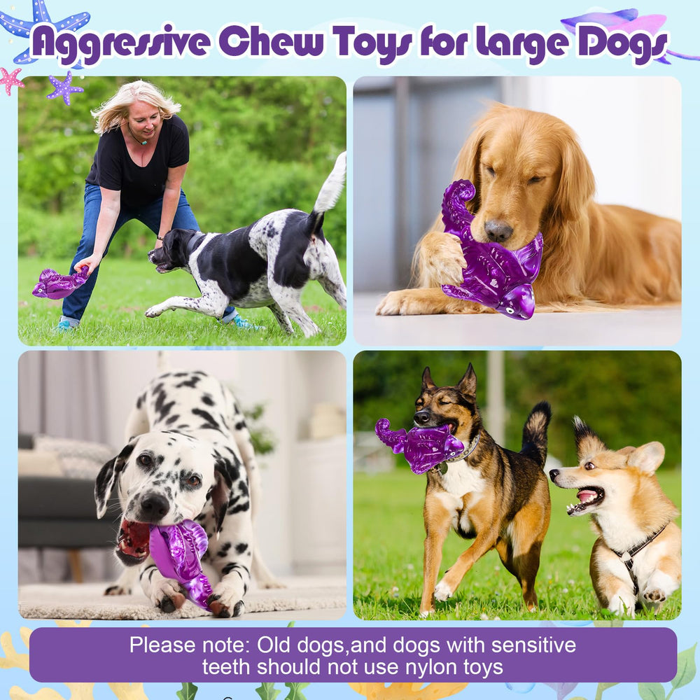 Loncoldy dog toy purple color provides visual stimulation and stress relief.