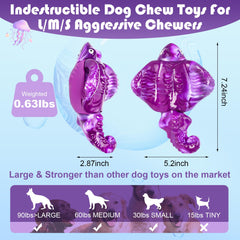 Loncoldy dog toy three-point-contact design helps stabilize chewing sessions.