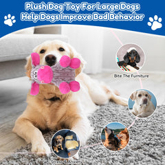 loncoldy double-stitched durable dog toy withstands tough chews