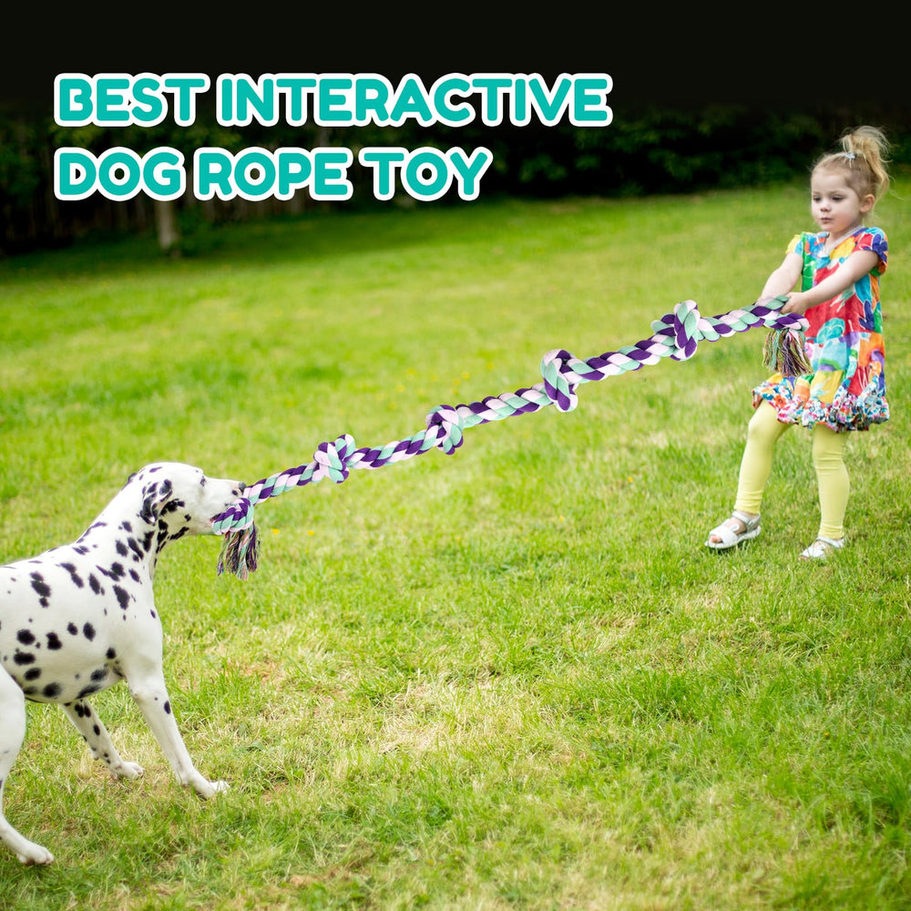 loncoldy indestructible rope toy showcases heavy-duty design for aggressive chewers