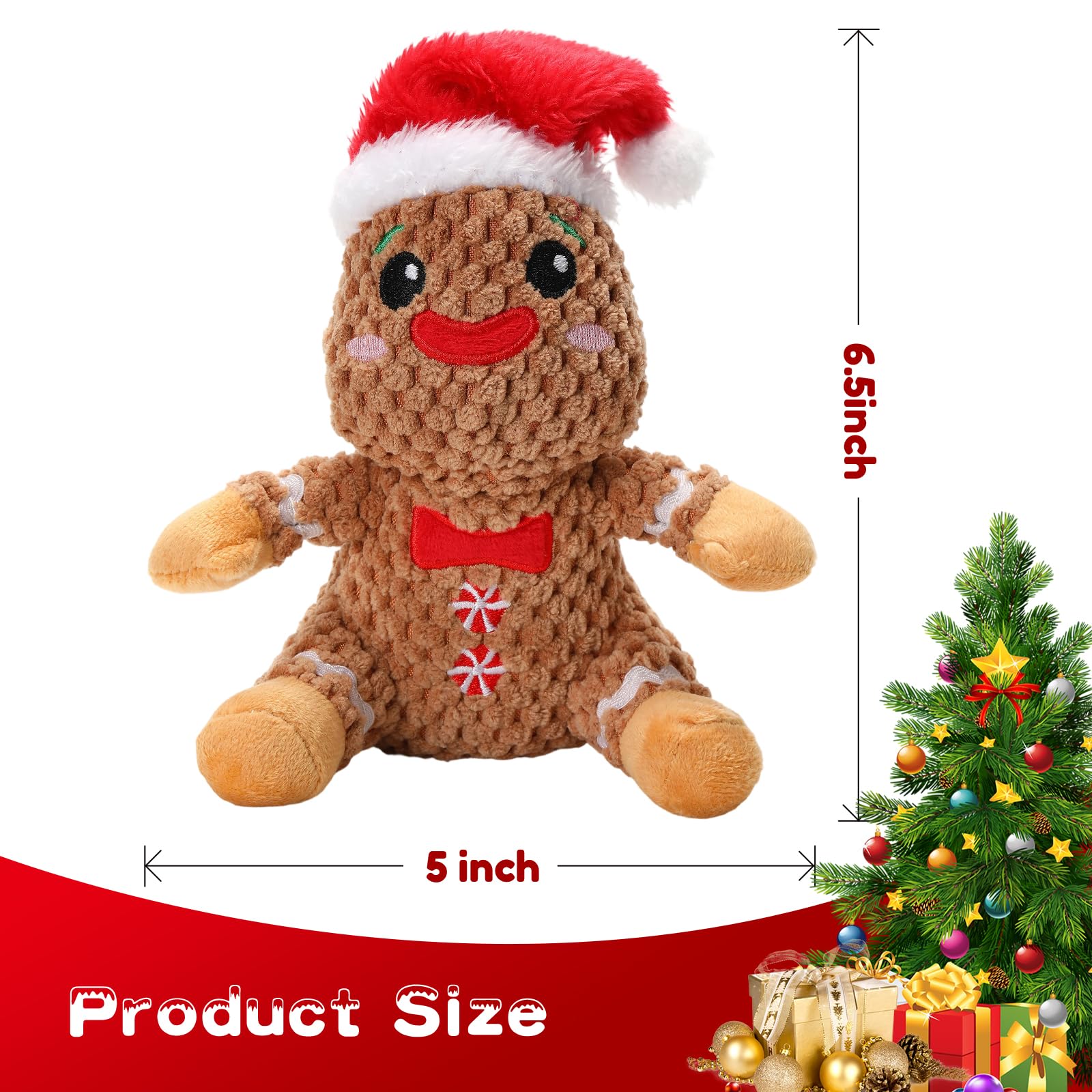 loncoldy large gingerbread toy encourages active play for bigger dogs