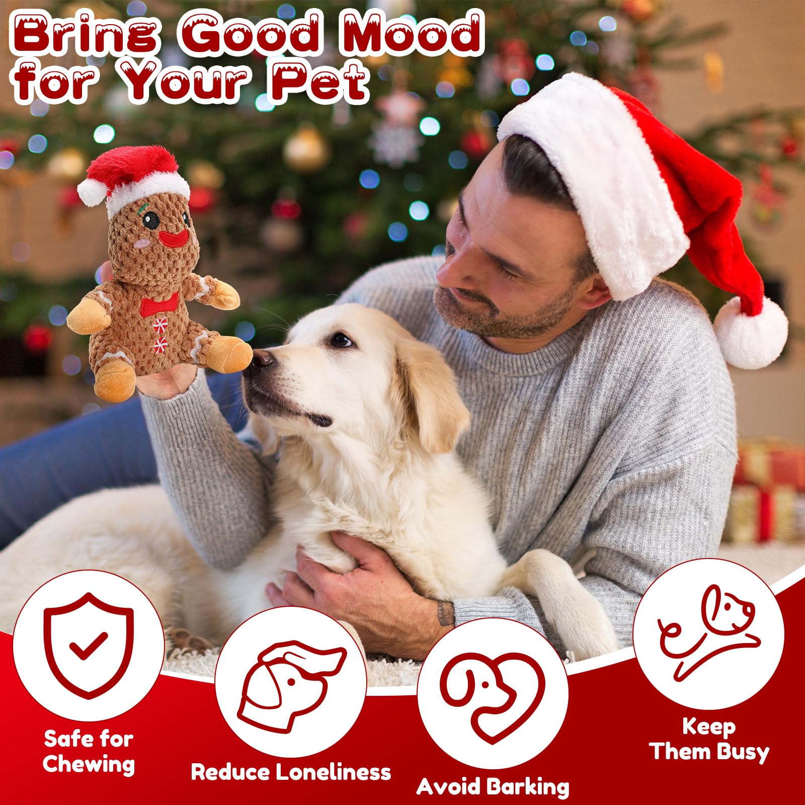 loncoldy medium gingerbread plush toy supports interactive games