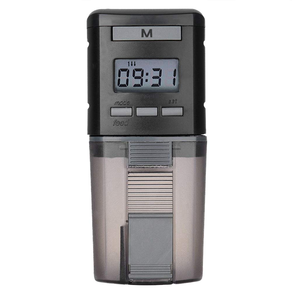 LONDAFISH aquarium feeder capacity 175ml for reliable portion control while away.
