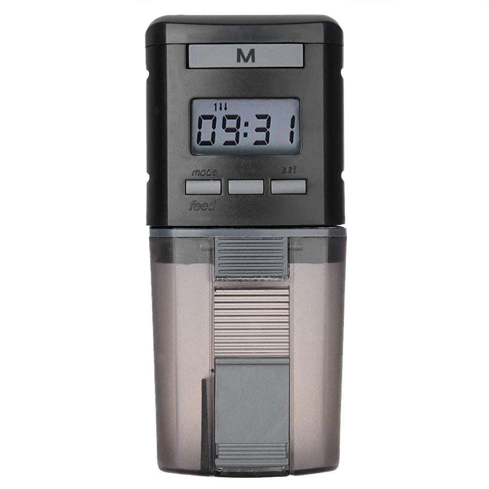 LONDAFISH aquarium feeder capacity 175ml for reliable portion control while away.