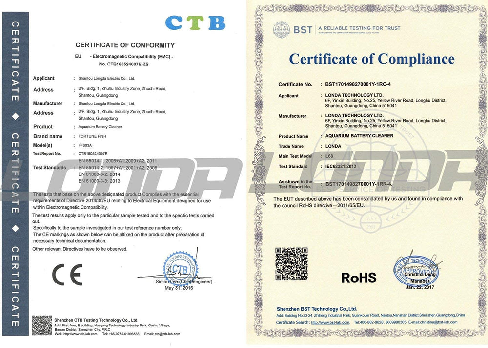 LONDAFISH blue hose 70 cm and 1 cm diameter for efficient debris suction