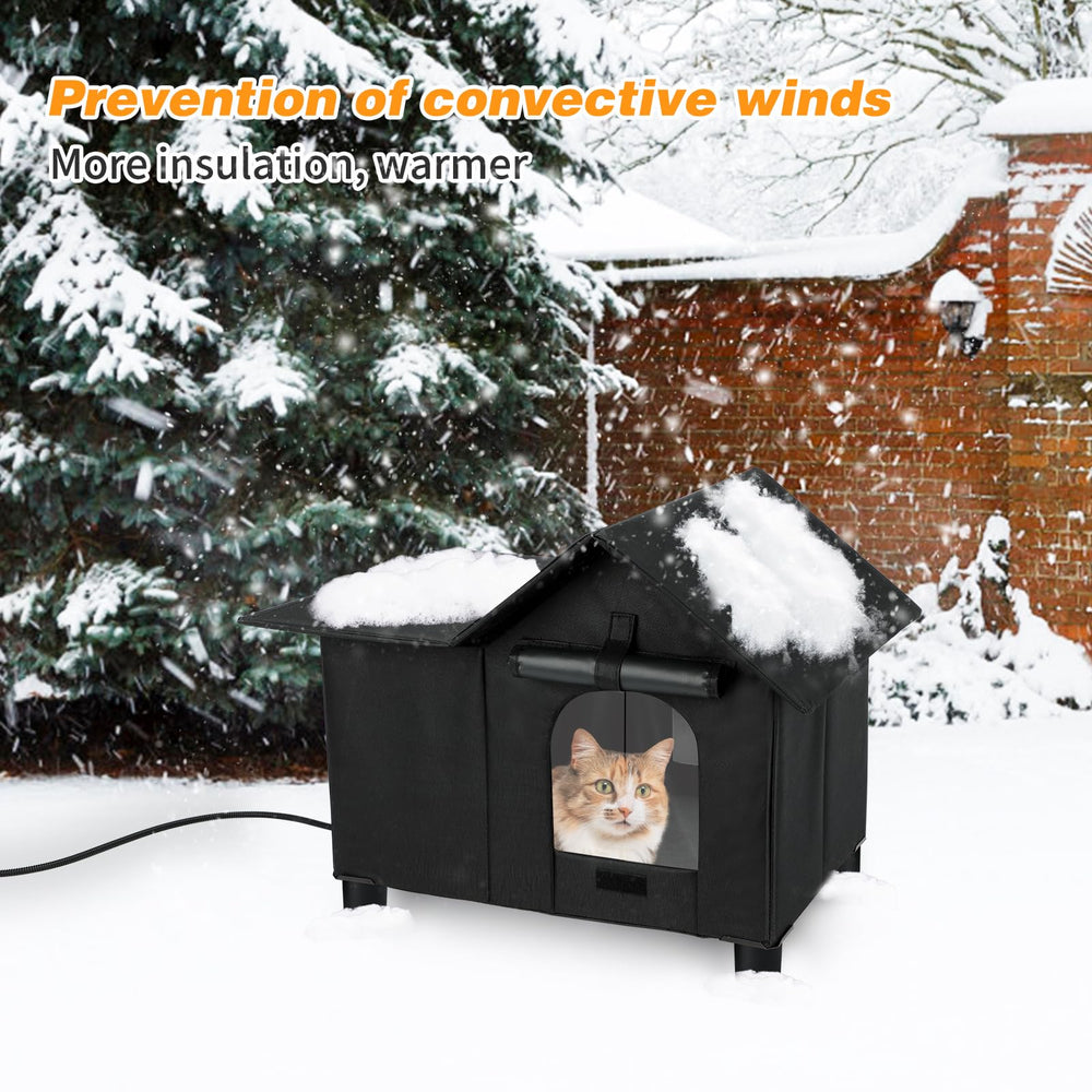 Lonepetu ample interior space accommodates multiple cats for social warmth.