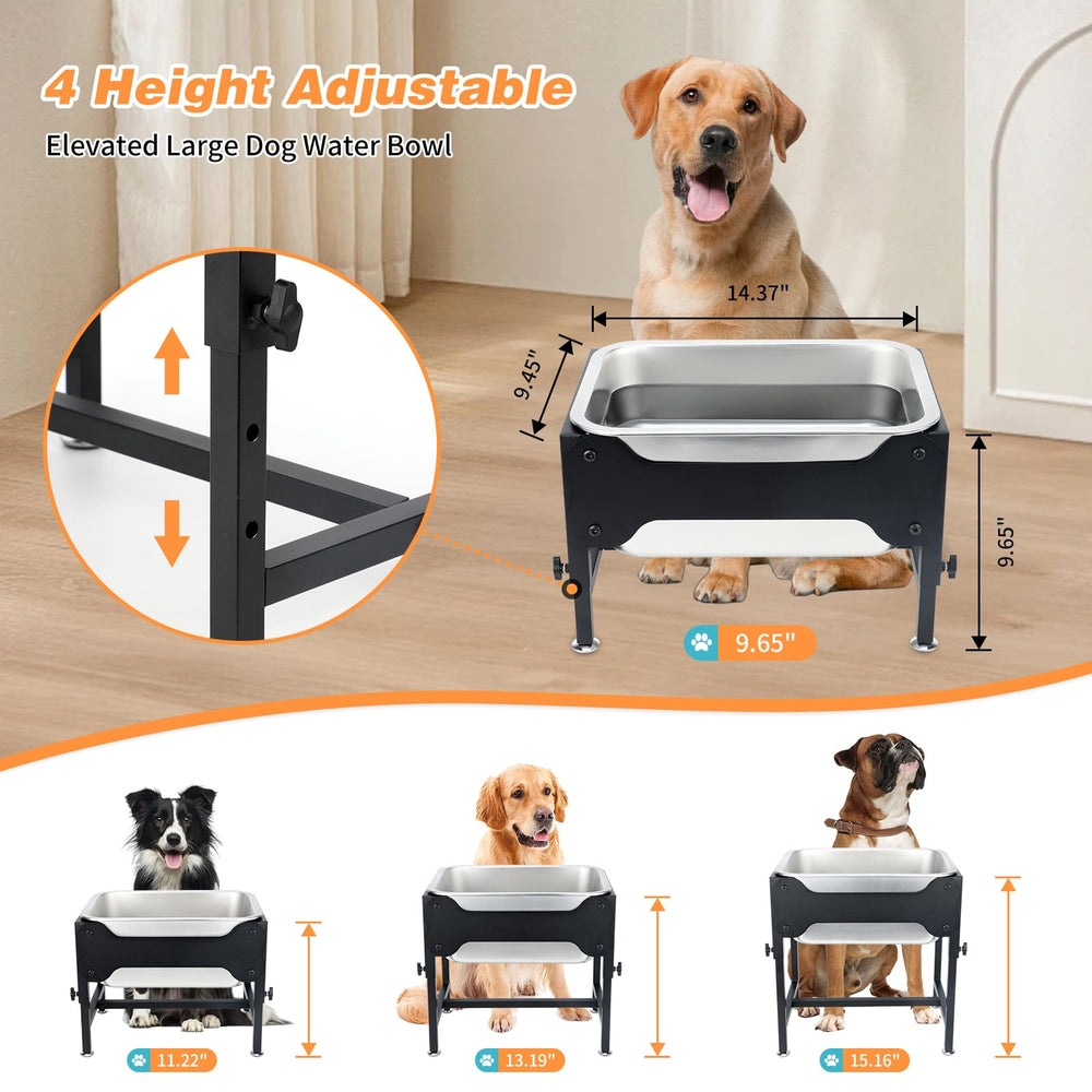 Lonepetu 3-gallon water bowl offers extended hydration