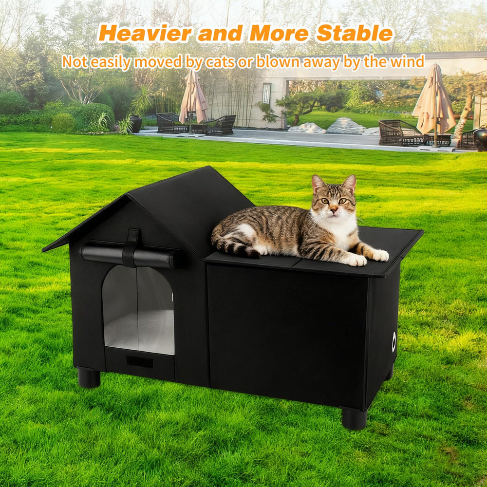 Lonepetu weatherproof polyester shell resists rain and snow.