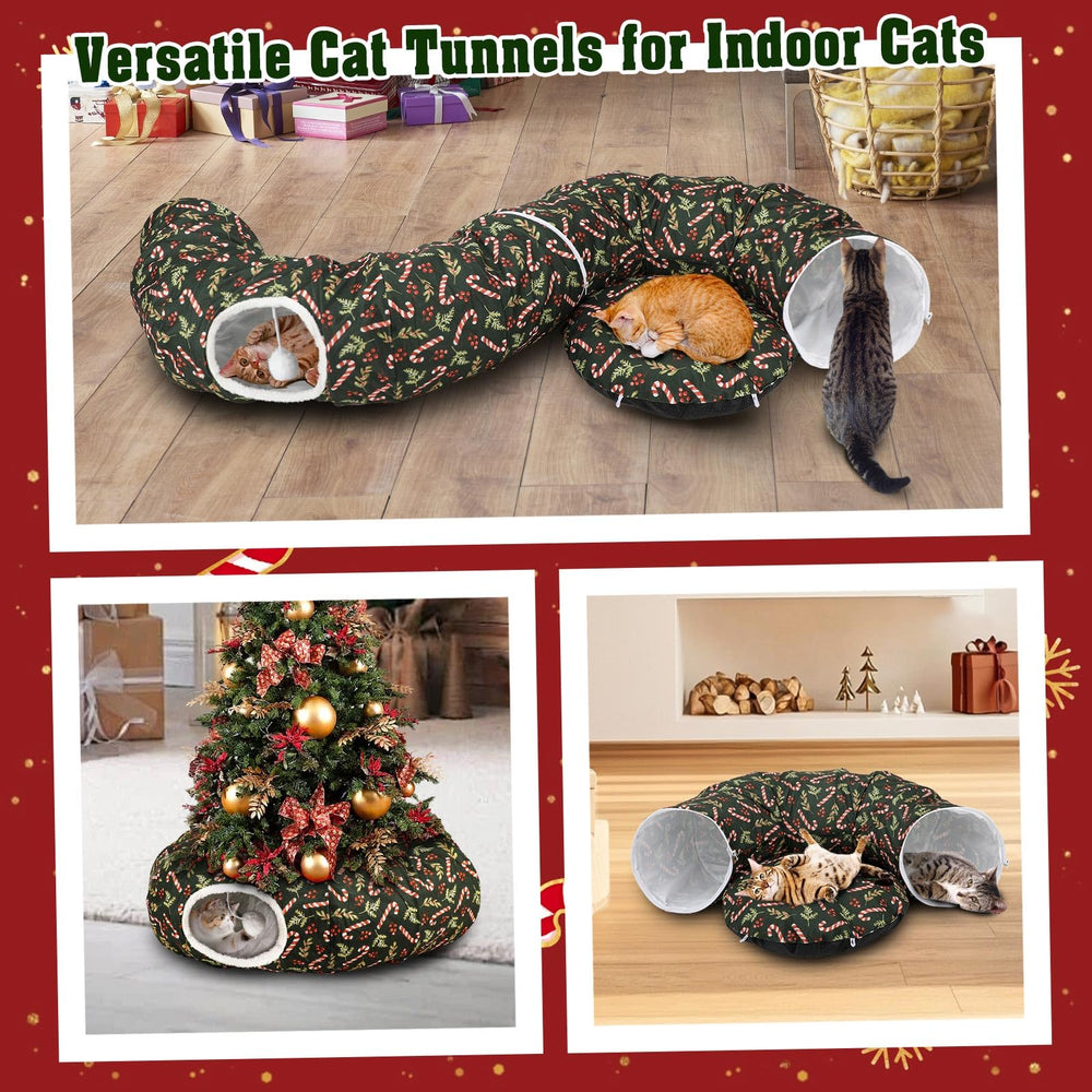 Lonepetu oxford fabric cat tunnel highlights durable, comfortable resting space.