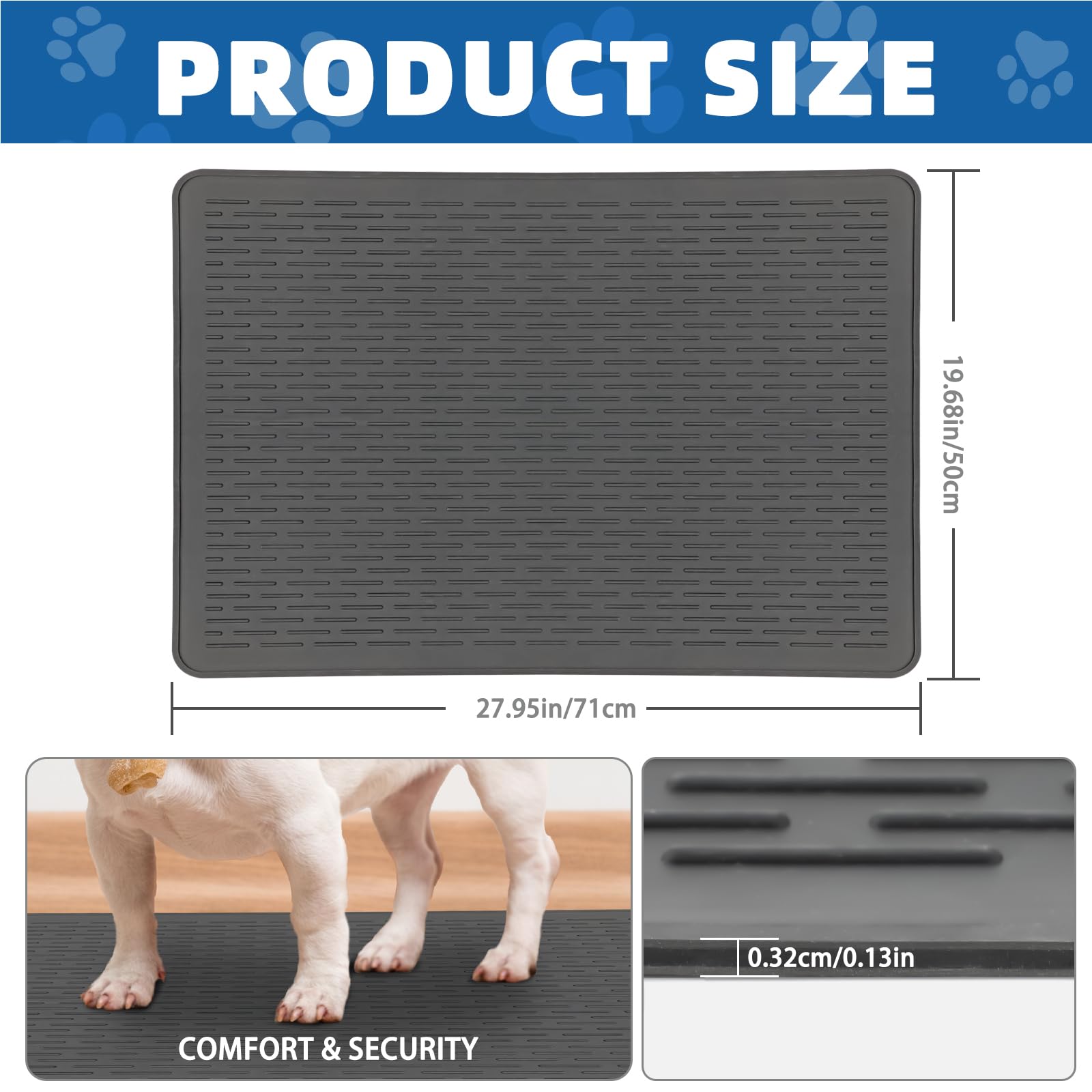 Lonepetu silicone grooming mat highlights durable, wear-resistant material.
