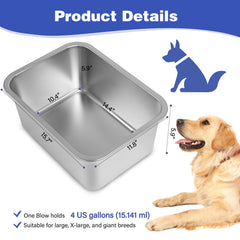 Lonepetu stainless steel dog bowl close-up emphasizes durability and premium finish