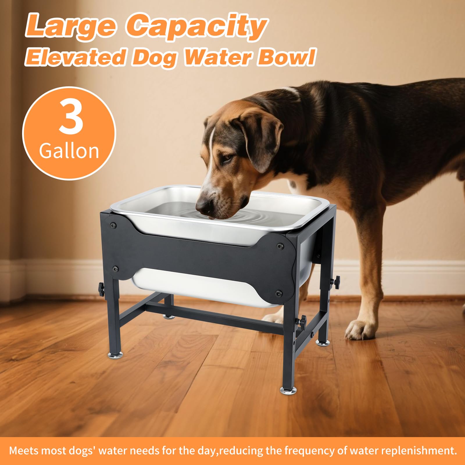 Lonepetu stainless steel bowl resists rust and odors