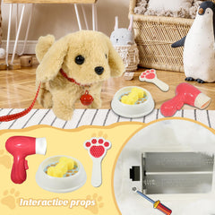 Lonfypeng plush dog wagging tail enhances responsive play and engagement.
