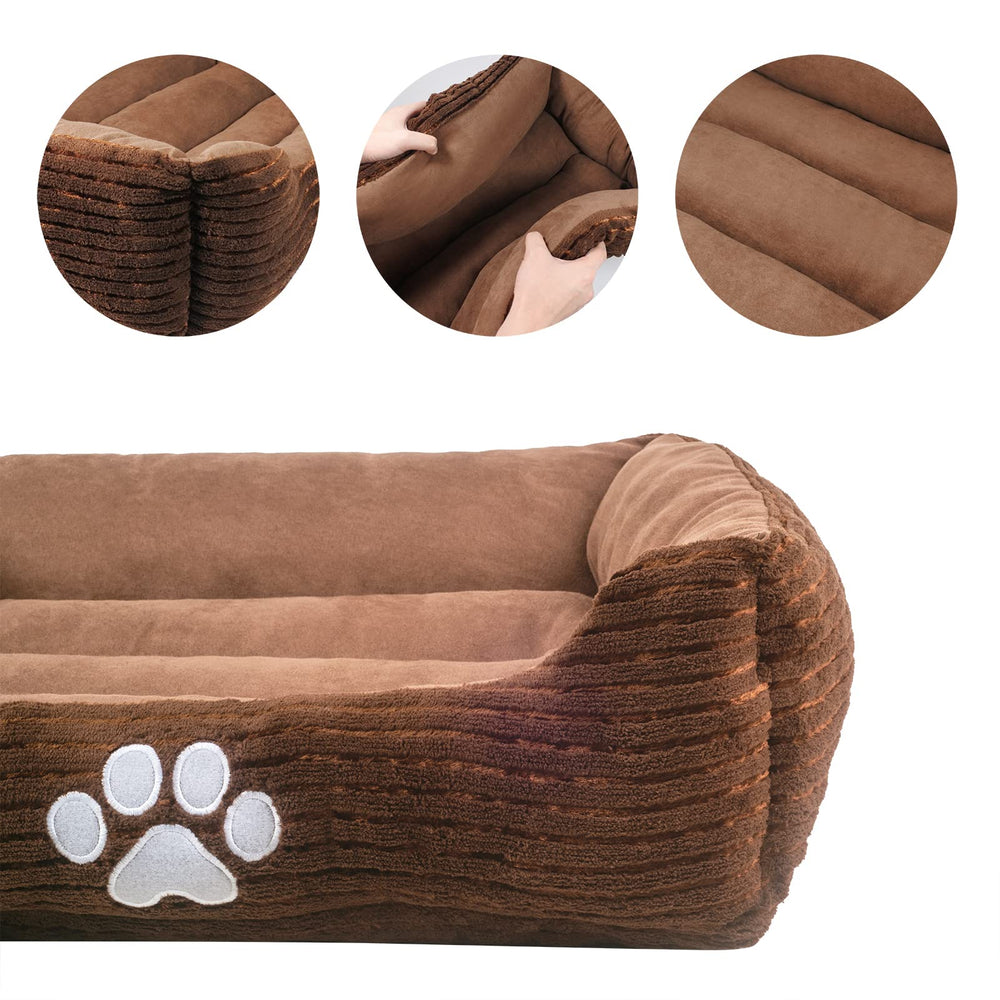 Long Rich HCT REC-005 machine-washable bed for easy cleanup.