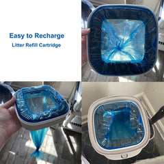 LongDear eight-pack image emphasizes economical, convenient Genie-compatible disposal.