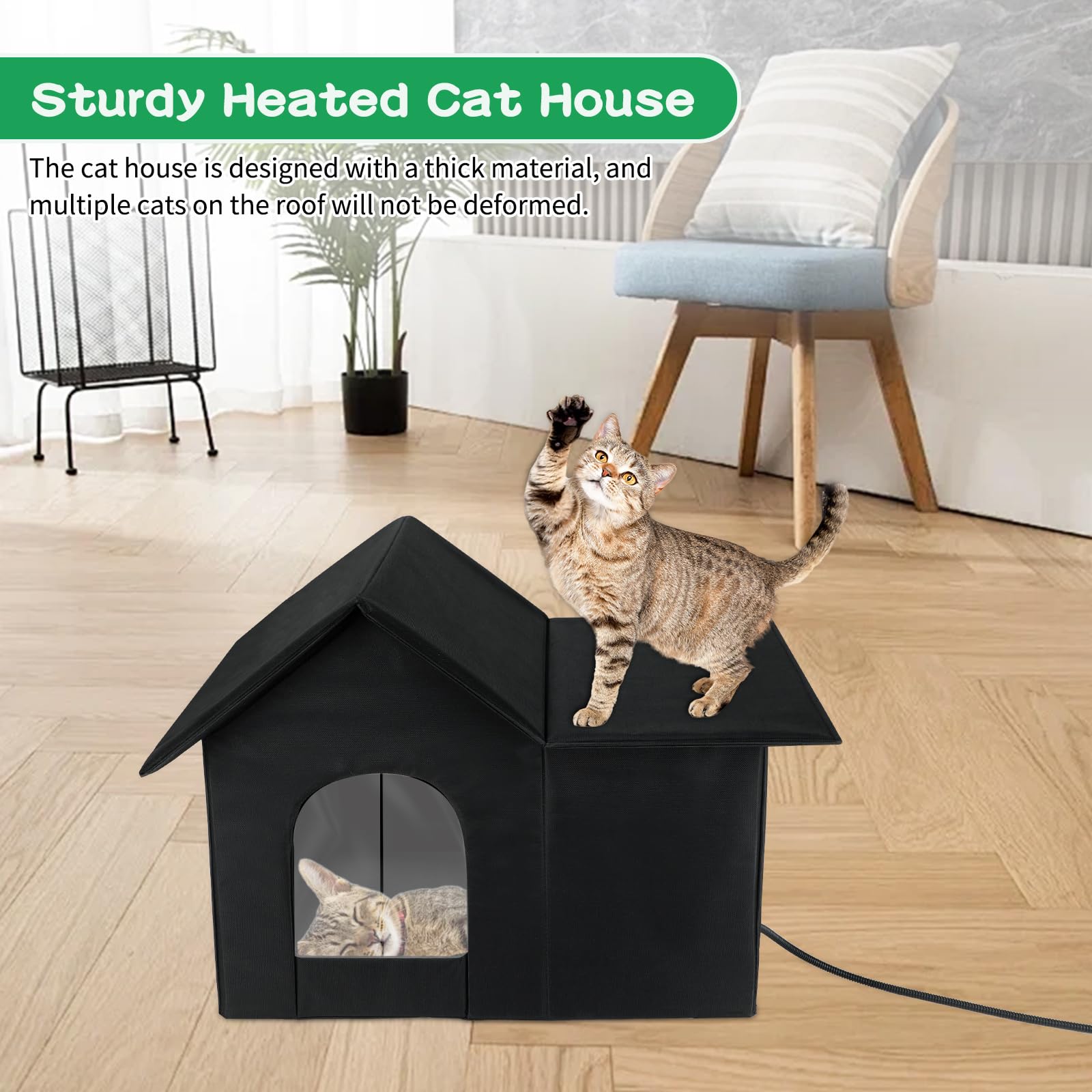 Lonepetu heated pad maintains cozy warmth with simple plug-in setup.