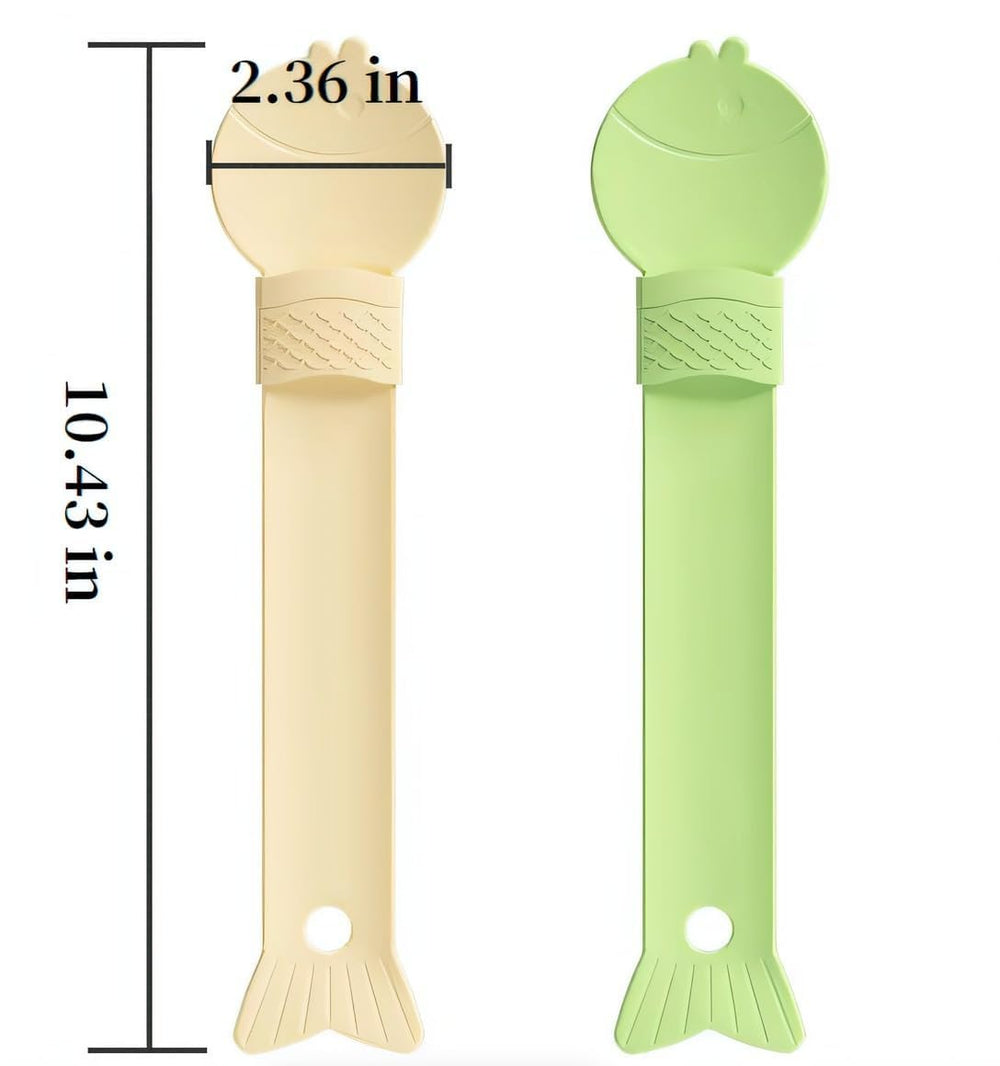 Lonsenbao spoon concave-no-spill reduces drips when serving treats.