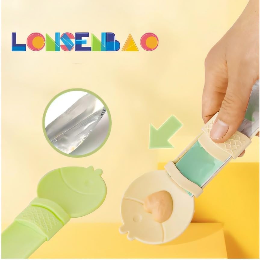 Lonsenbao cat spoon with cat bar highlights ergonomic 6.9-inch handle.