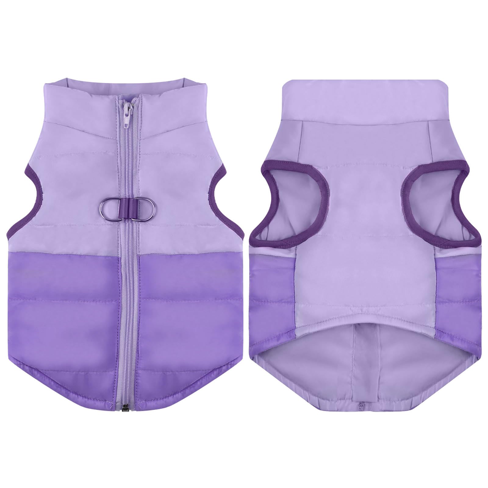 LONTEPET Winter Dog Coat with leash ring demonstrates convenient walking safety feature