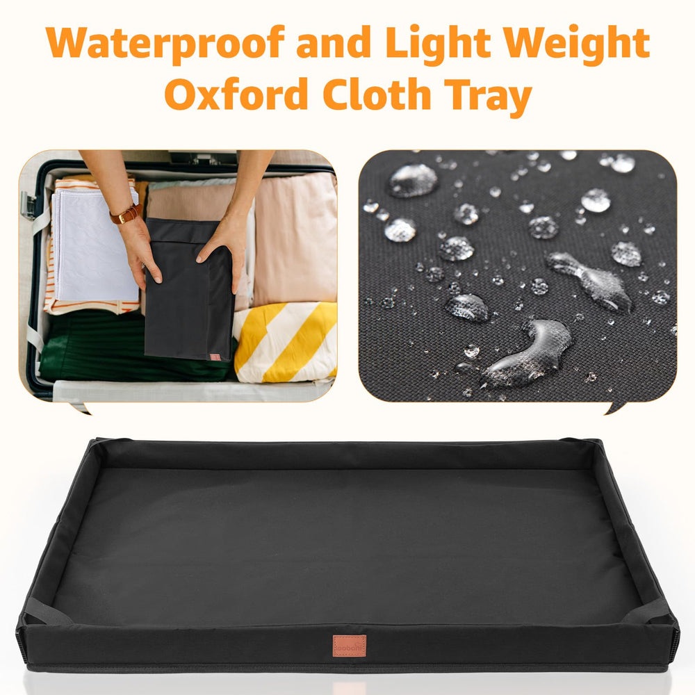 LOOBANI oxford cloth tray with leak-proof base protects floors