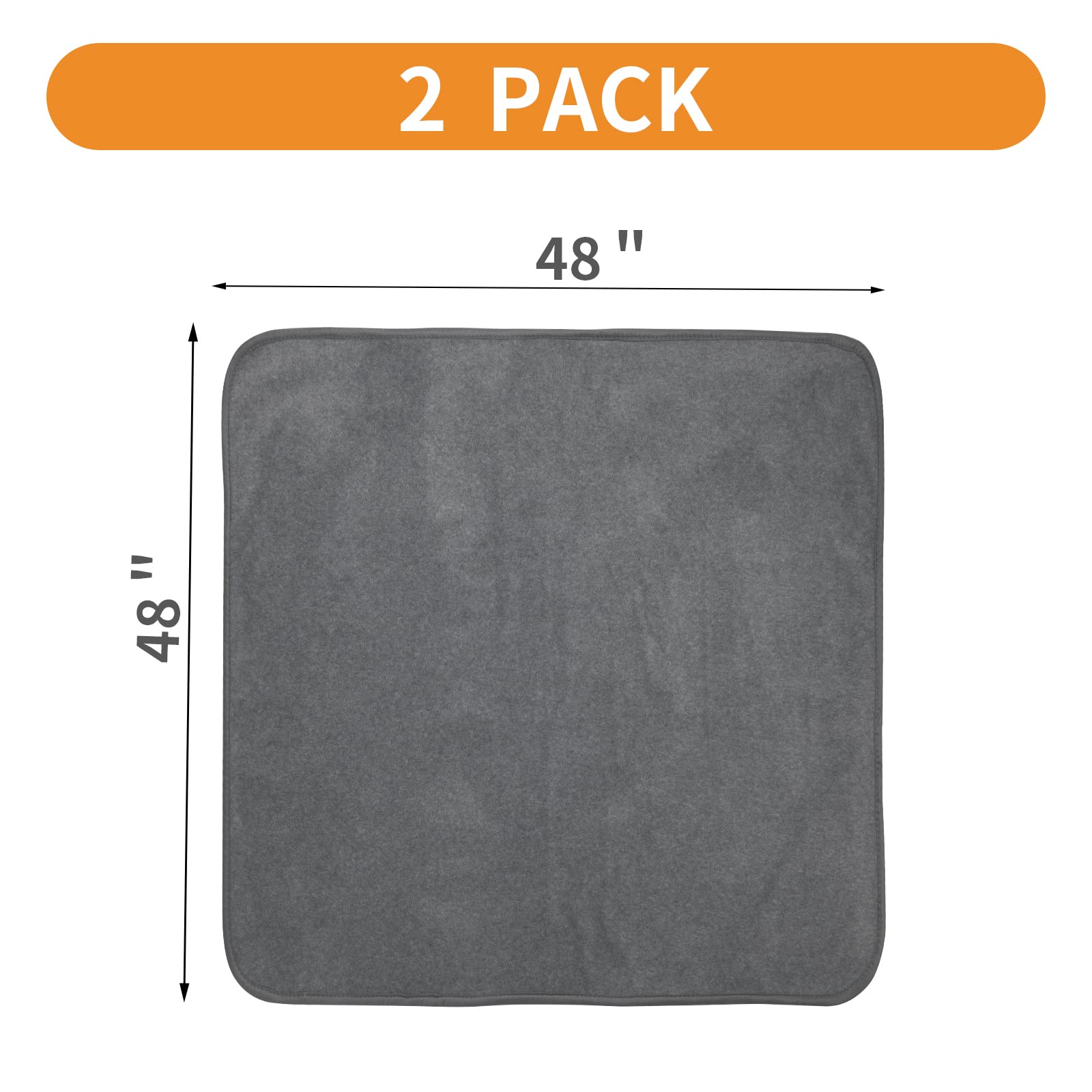 LOOBANI 48x48-inch coverage helps minimize mess during housebreaking.