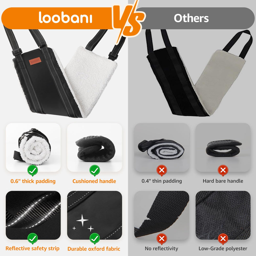 LOOBANI adjustable straps fit a wide range of breeds and sizes.