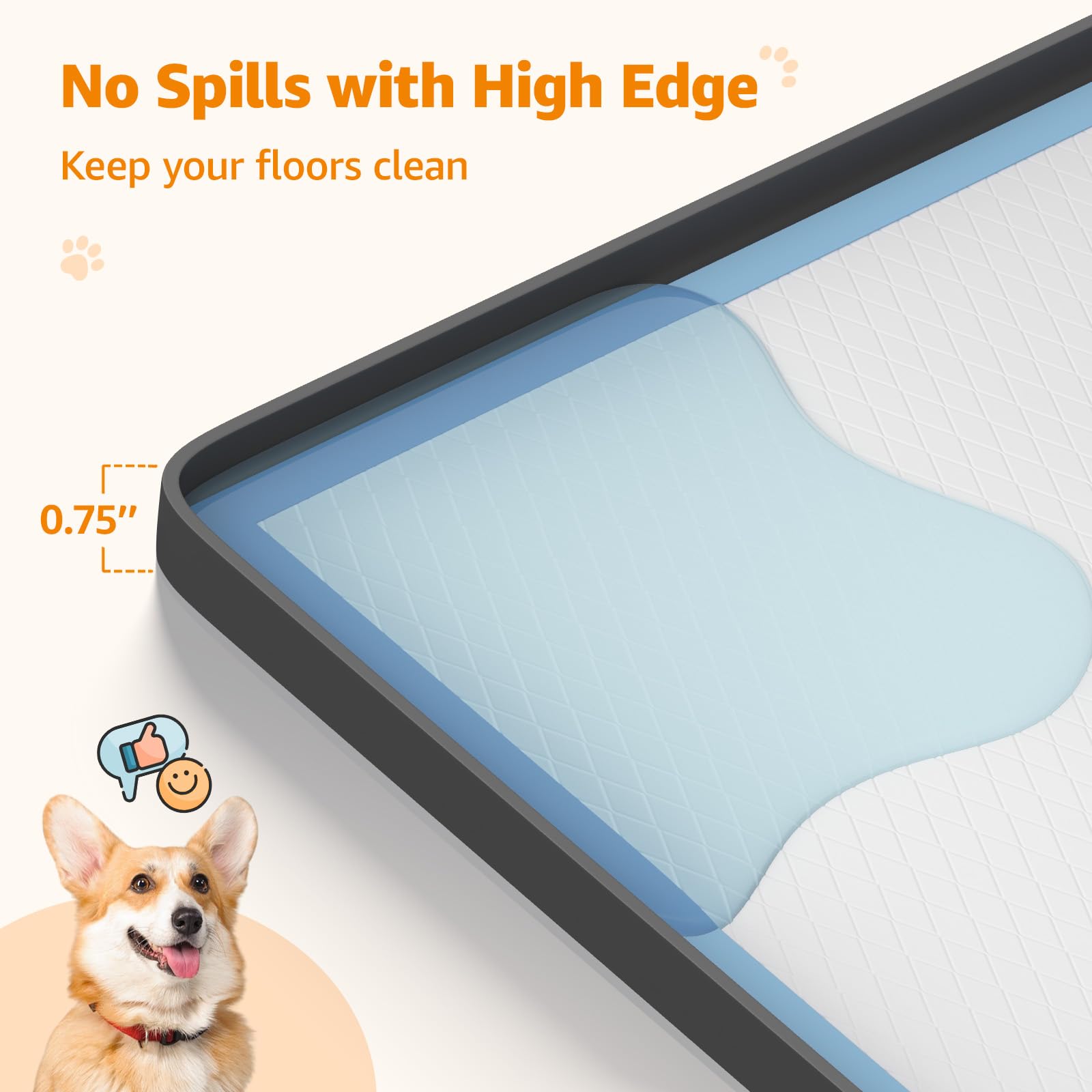 LOOBANI dog pad holder is easy to clean and prevents lingering odors