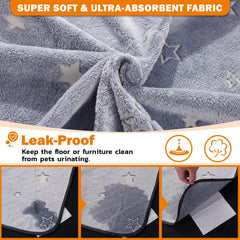 LOOBANI dog pee pad non-slip bottom provides stable grip during training.