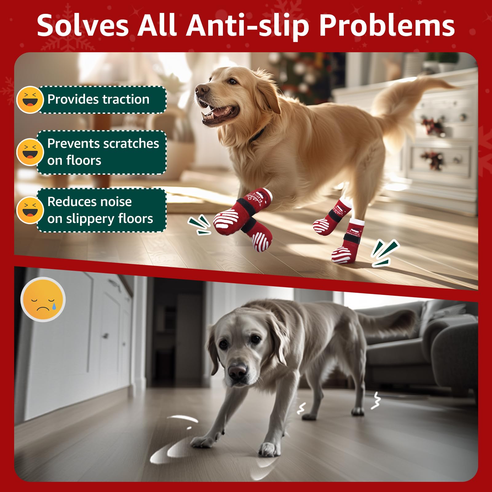 LOOBANI soft fabric dog socks are easy to clean after outdoor adventures.