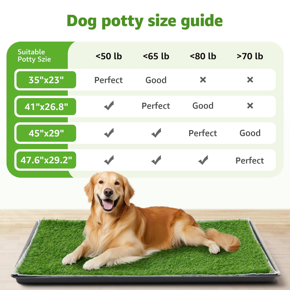 LOOBANI 3-layer design with grass, pads, and tray for easy separation.