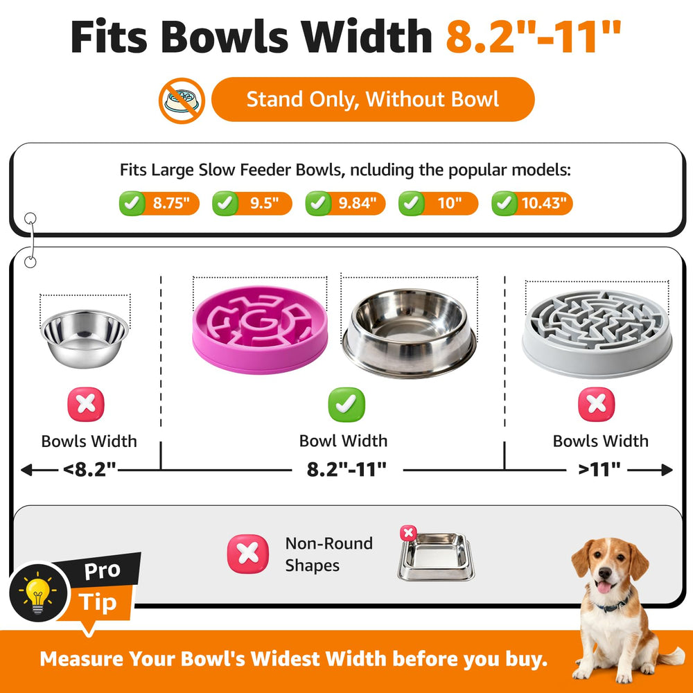 LOOBANI elevated dog bowl stand tool-free assembly for quick setup