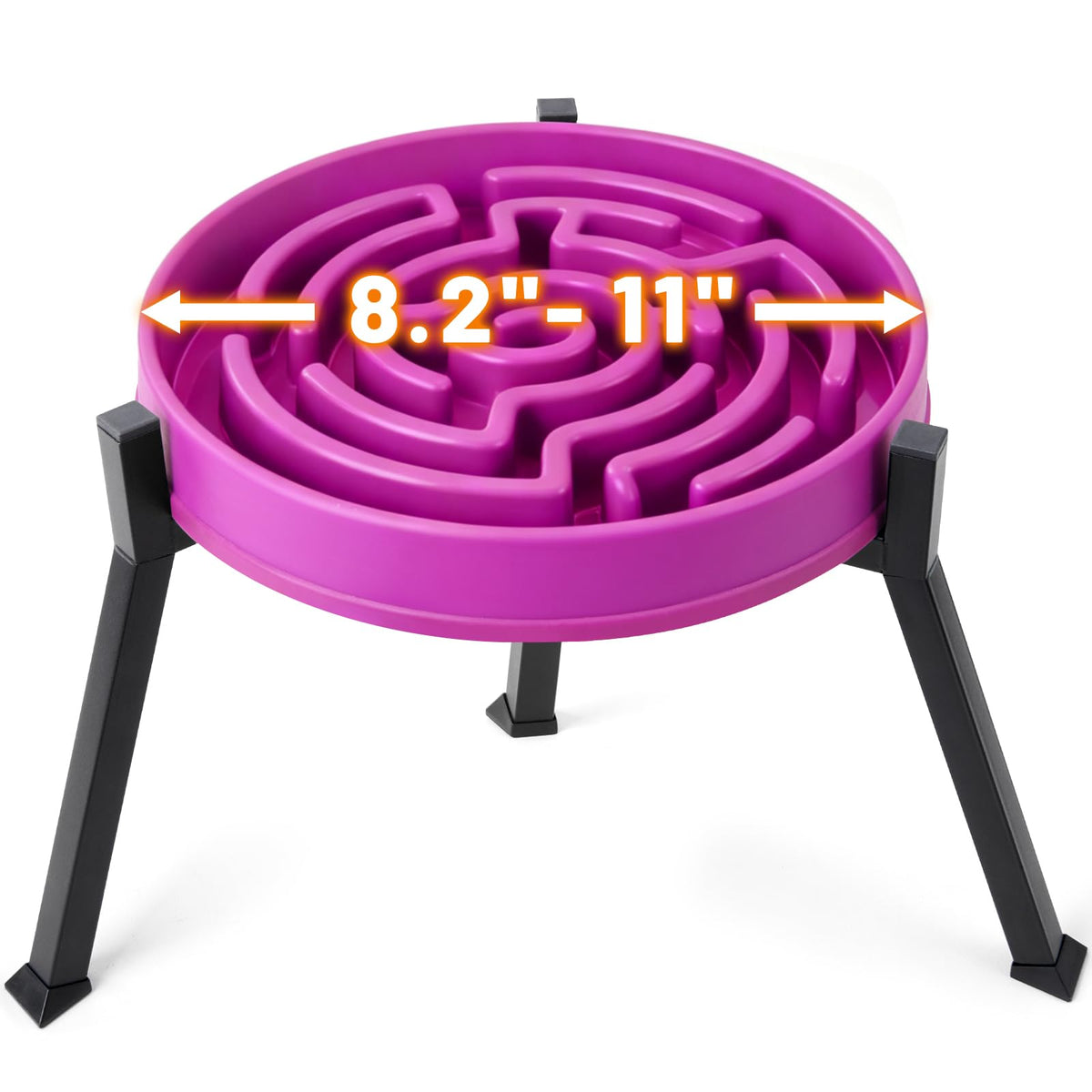 LOOBANI elevated dog bowl stand wide width adjustment for versatile bowls