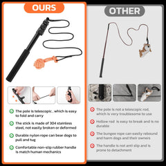 LOOBANI Flirt Pole nylon rope provides strong tension for lively sessions.